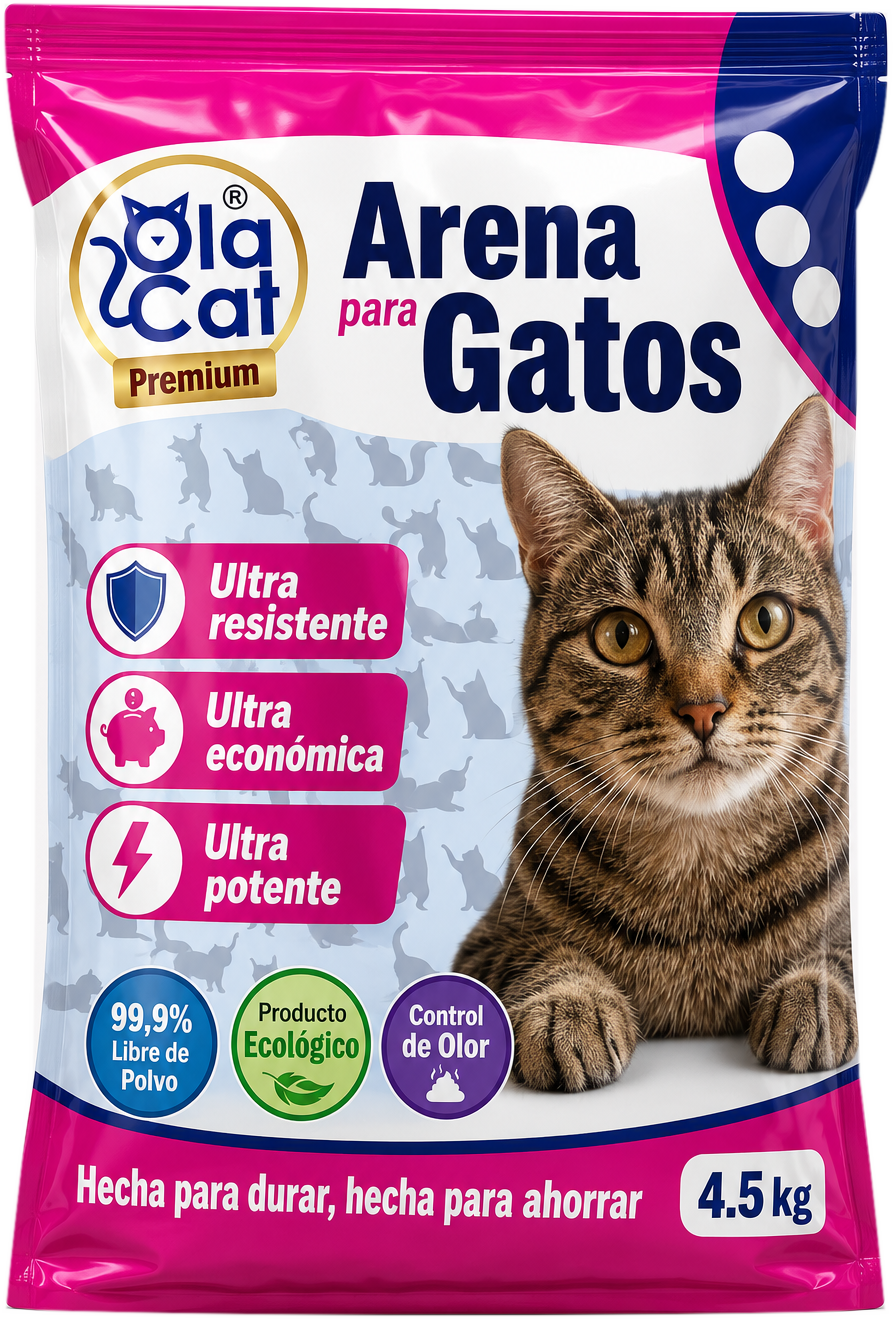 Nuevo empaque de arena sanitaria Ola Cat